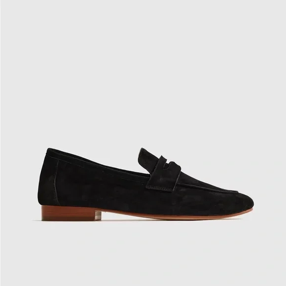 Quince Italian Suede Penny Loafer Sz 8.5 display picture 1